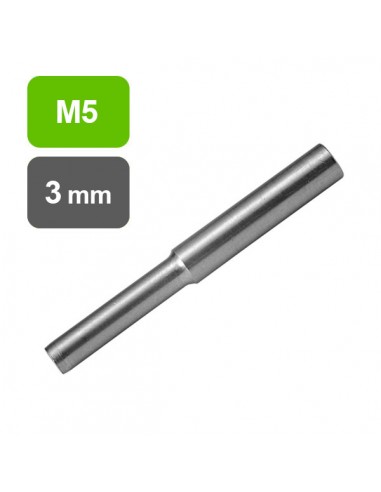 Mini zakończenie linki 3 mm, gwint wewnętrzny M5