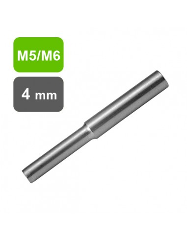 Mini zakończenie linki 4 mm, gwint wewnętrzny M5 / M6